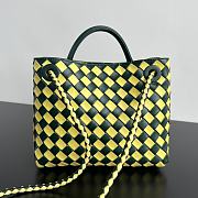 Bottega Veneta Small Andiamo Green Yellow 25x20x10cm - 2