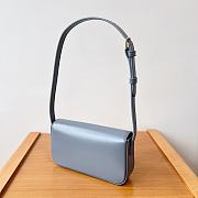 Celine Triomphe Shoulder Bag Light Blue 20x10x4cm - 4