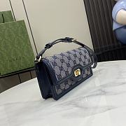 Gucci Luce Mini Shoulder Bag Blue 20x10x4cm - 6