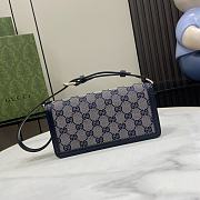 Gucci Luce Mini Shoulder Bag Blue 20x10x4cm - 5