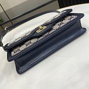 Gucci Luce Mini Shoulder Bag Blue 20x10x4cm - 4