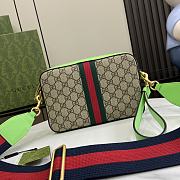 Gucci Small Ophidia GG Crossbody Bag Green 24x15x7cm - 2