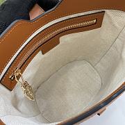 Gucci Mini Bucket Shoulder Bag Natural Canvas 18.5x20.5x12.5cm - 2