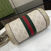 Gucci Ophidia Mini Shoulder Bag Beige White 18.5x10x10cm - 5