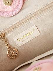 Chanel Shopping Tote Bag Canvas Light Pink 38cm - 6