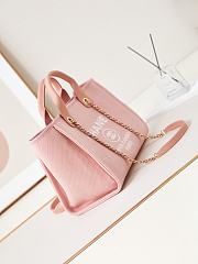 Chanel Shopping Tote Bag Canvas Light Pink 38cm - 2