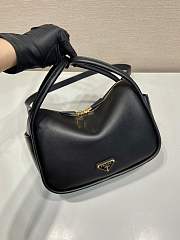 Prada Leather Handbag Black Bag 25x18x10cm - 4