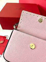 Valentino Garavani Rockstud Pink Bag 19x13.5x3cm - 5