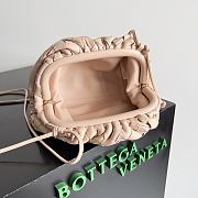 Bottega Veneta Mini Pouch Intrecciato Leather Clutch Pink 22x13x5cm - 6