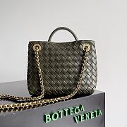 Bottega Veneta Small Andiamo Kaki 25x22x10.5cm - 5