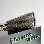 Bottega Veneta Small Andiamo Kaki 25x22x10.5cm - 3