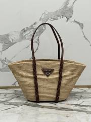 Prada Straw Beach Tote Bag 45x25x17cm - 1