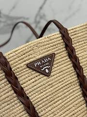 Prada Straw Beach Tote Bag 45x25x17cm - 3