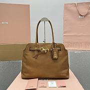 Miu Miu Aventure Nappa Leather Brown Bag 40x31x13cm - 1