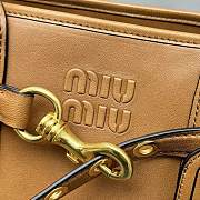 Miu Miu Aventure Nappa Leather Brown Bag 40x31x13cm - 3