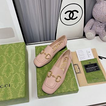 Gucci Ballet Flat With Horsebit Light Pink