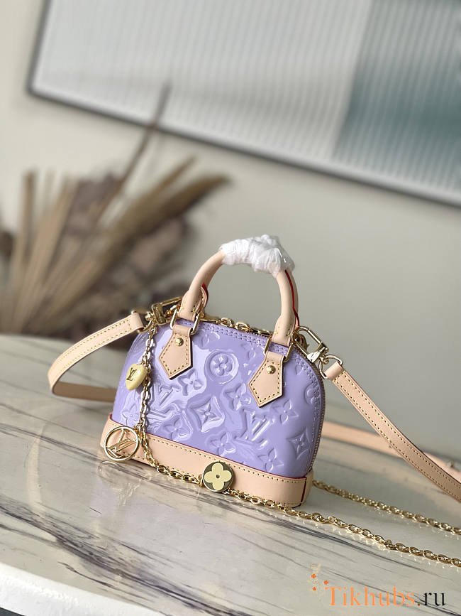 Louis Vuitton LV Nano Alma Purple Lilac 18 x 12 x 8 cm - 1