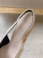 Gucci Signoria Slingback Pump White Patent Heel 10.5cm - 5