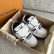 Louis Vuitton LV Trainer Maxi Sneaker White Purple - 4