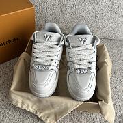 Louis Vuitton LV Trainer Maxi Sneaker White Grey - 2