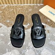 Louis Vuitton LV Isola Flat Mule Crocodile Black - 2