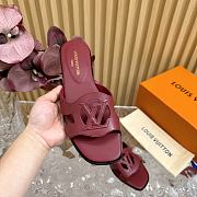 Louis Vuitton LV Isola Flat Mule Red Wine - 4