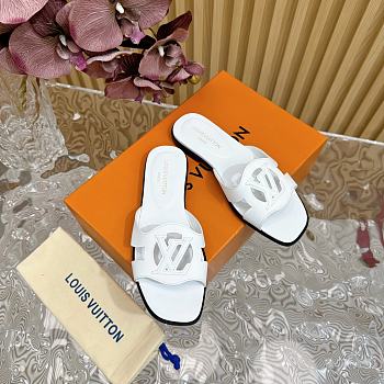 Louis Vuitton LV Isola Flat Mule White