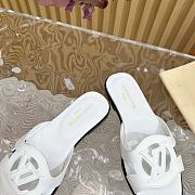 Louis Vuitton LV Isola Flat Mule White - 2