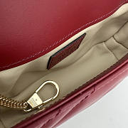 Gucci GG Marmont Super Mini Bag Red Wine 16.5x10x4.5cm - 2