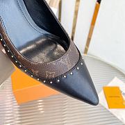 Louis Vuitton LV Signature Pumps Black Heel 10cm - 4