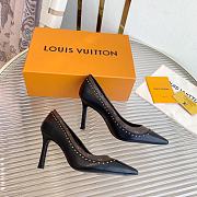 Louis Vuitton LV Signature Pumps Black Heel 10cm - 2