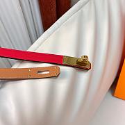 Hermes Kelly Belt Red Gold 1.8cm - 5