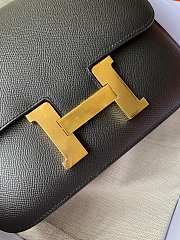 Hermes Epsom Leather Gold Lock Bag In Black 19 cm - 2