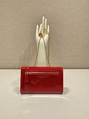 Prada Patent Leather Mini Bag Red 20x11.5cm - 5