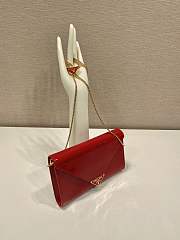 Prada Patent Leather Mini Bag Red 20x11.5cm - 3