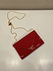 Prada Patent Leather Mini Bag Red 20x11.5cm - 2