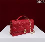 Dior Mini Miss Bag Cannage Lambskin Red 21 x 11.5 x 4.5 cm - 5