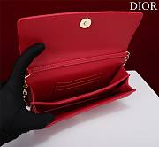 Dior Mini Miss Bag Cannage Lambskin Red 21 x 11.5 x 4.5 cm - 3