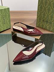 Gucci Signoria Ballet Flat Red Wine - 5