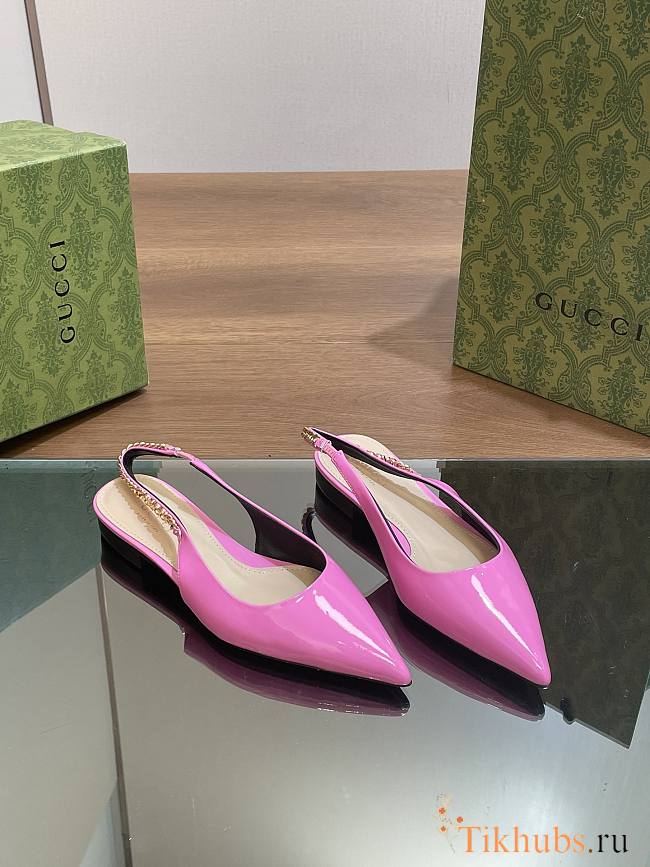 Gucci Signoria Ballet Flat Pink - 1