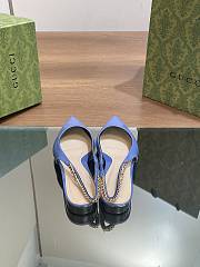 Gucci Signoria Ballet Flat Blue - 5