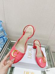 Dior C'est Slingback Pump Pink Patent Calfskin 8cm - 3