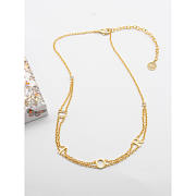 Dior Short Necklace Gold Color - 1