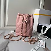 Chanel Backpack Gold Pink Lambskin 22x17x7.5cm - 4