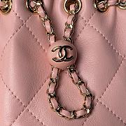 Chanel Backpack Gold Pink Lambskin 22x17x7.5cm - 2