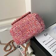 Chanel Mini Phone Holder Backpack Pink 18x13x9cm - 5