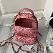 Chanel Mini Phone Holder Backpack Pink 18x13x9cm - 4