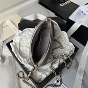 Chanel Clutch With Chain Caviar Grey 16x11x2.5cm - 6