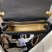 Chanel 23s Flap Bag Handle Black Caviar Gold 22x14.5x8cm - 3