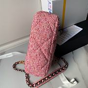 Chanel 19 Flap Bag Pink Tweed 26cm - 4